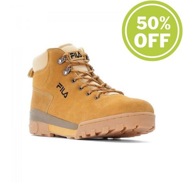 Botas Fila Homem Douradas - Fila Rockland Mid Chipmunk Modern Portugal Online,GTDQ-10794